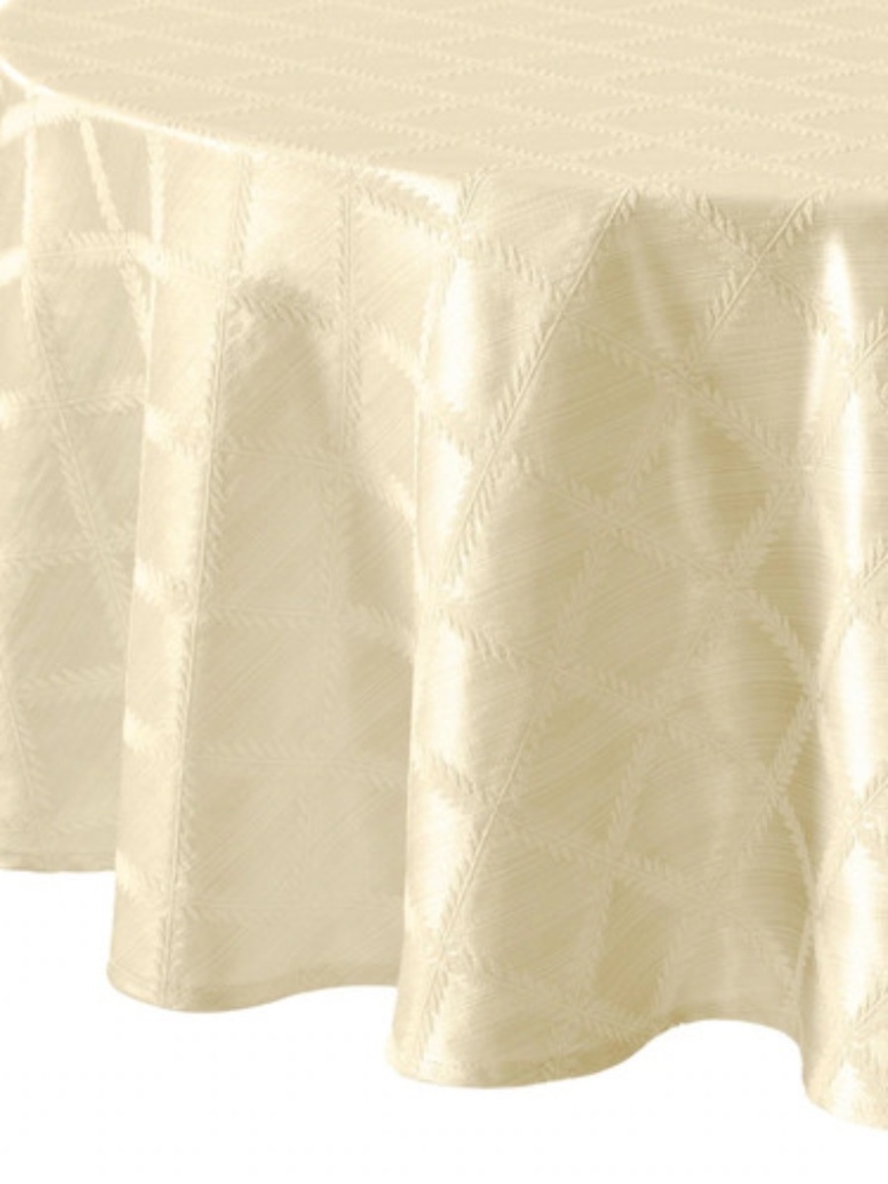 Lenox Laurel Leaf 70" X 104" Oval Tablecloth - Ivy